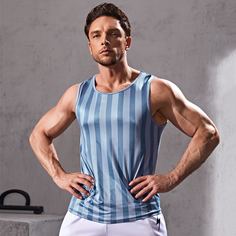 Мужская спортивная майка в полоску Shein