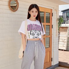 Животный Повседневный Футболки Shein