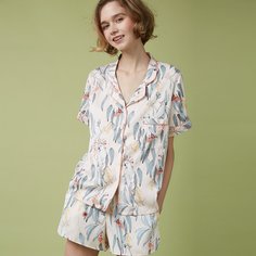 с карманами Цветочный принт Повседневный Комплект пижамы Shein