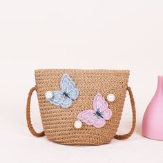 с жемчугом Животный Детские сумки через плечо Shein