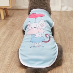 Мультяшный принт Майки для домашних животных Shein