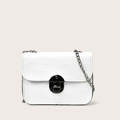 На цепочке Крокодил Элегантный Сумка через плечо Shein
