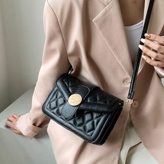 Регулируемый стеганая Элегантный Сумка через плечо Shein
