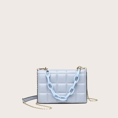На цепочке Одноцветный Модный Сумка Shein