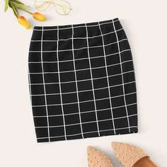 Облегающая юбка в клетку Shein