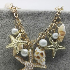 Браслет с подвеской ракушки и морской звезды 1шт Shein