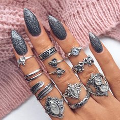 Комплект обручального кольца 11шт. Shein