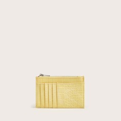 Кошелек с змеиным тиснением и держателем карты Shein