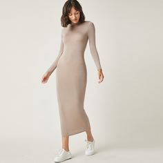 Одноцветный Элегантный Платья Shein