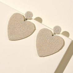 Серьги-подвески с сердечком и искусственными жемчугами Shein