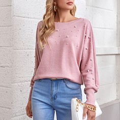 Футболка с жемчугами Shein