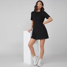Однотонное платье-футболка Shein