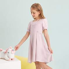 на молнии Клетка Повседневный Платья для девочек Shein