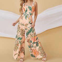 Комбинезон с цветочным принтом Shein