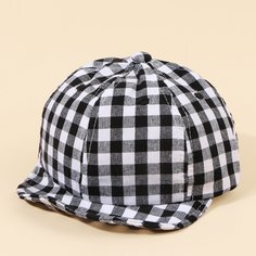 Детская бейсболка в клетку Shein