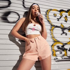 Джинсовые шорты с карманом Shein