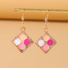 Серьги-подвески в форме палитры теней для век Shein