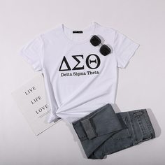 буква Повседневный Футболки Shein