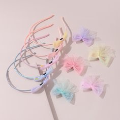 Украшение для волос с бантиком для девочек 10шт Shein