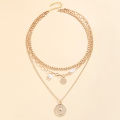 Многослойное колье с искусственным жемчугом Shein