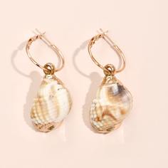 Серьги-подвески с ракушкой Shein