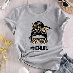 буква Повседневный Футболки Shein