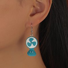 Серьги-подвески с электрическим вентилятором Shein