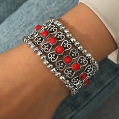 Винтажный широкий браслет Shein