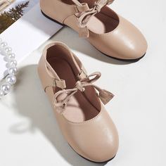 Балетки на шнурках для девочек Shein