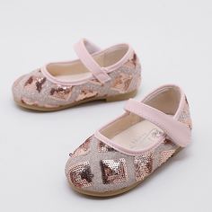 Блестящие балетки для девочек Shein