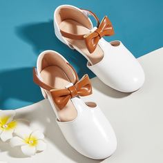 Балетки с бантом для девочек Shein