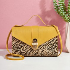 Сумка-сэтчел с узором зебры Shein
