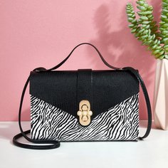 Сумка-сэтчел с узором зебры Shein