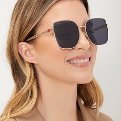 Солнцезащитные очки в металлической оправе Shein