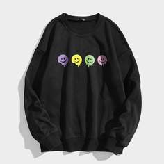 Мультяшный принт Повседневный Свитшоты Shein