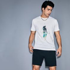 Мужские шорты и топ с принтом волка Shein