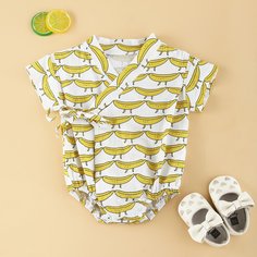 Боди с мультипликационным принтом для девочек Shein