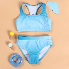 Купальник бикини для девочек Shein
