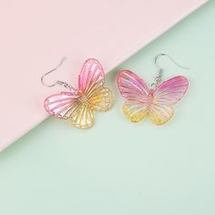 Серьги-подвески с бабочкой для девочек Shein