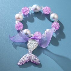Браслет из бусин с рыбьим хвостом для девочек Shein