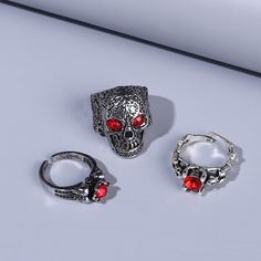 со стразами Мужские кольца Shein