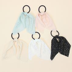 5шт резинка для волос в горошек для девочек Shein