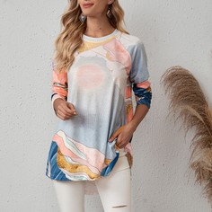 Графический Повседневный Футболки Shein