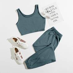 Однотонная домашняя одежда Shein