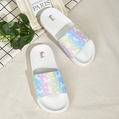 Блестящие шлепанцы Shein
