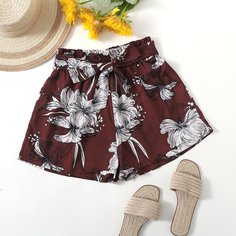 Пояс Цветочный Бохо Шорты Shein