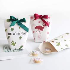 5шт коробка для конфет со случайным узором без ленты Shein