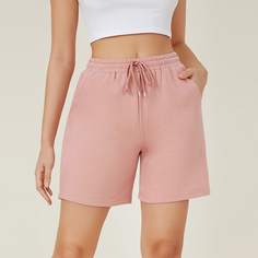 Шорты на кулиске с карманом Shein