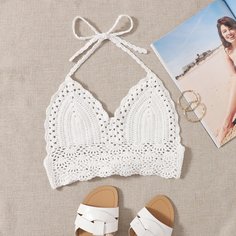 Открытая спина Одноцветный Накидки Shein