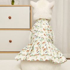 с оборками Фрукты и овощи Платья для домашних животных Shein